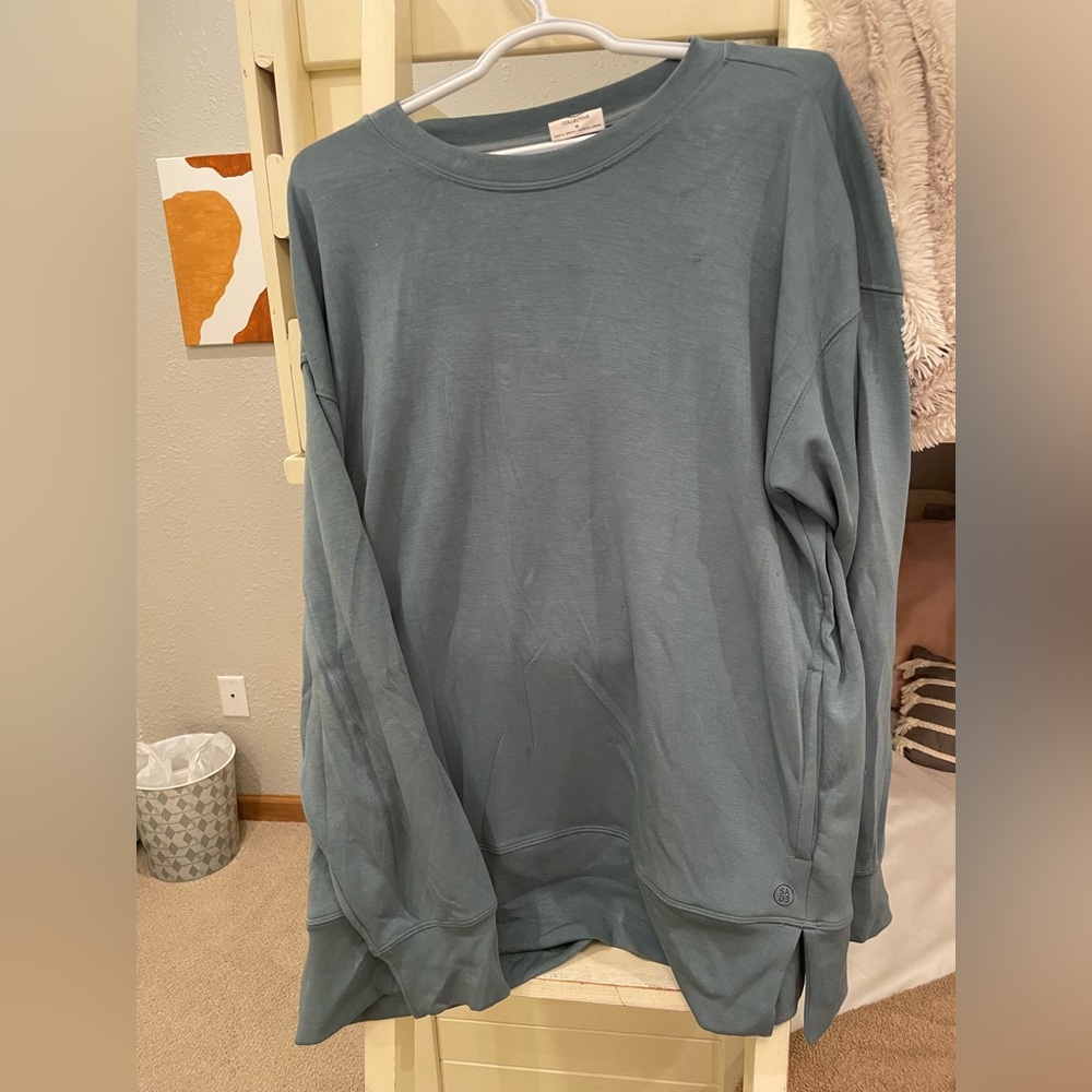 SAGE collective blue crewneck sweater. Size M